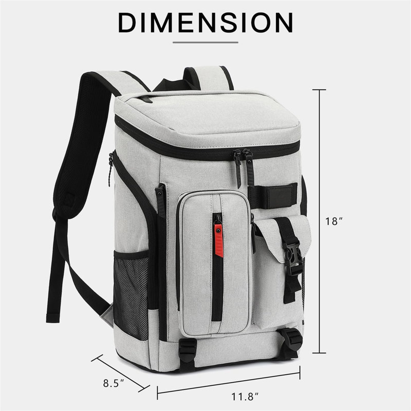 Ebern Designs 30L Backpack Cooler, White