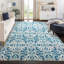 Tapis à motif floral ivoire / bleu Alessia-1362726000