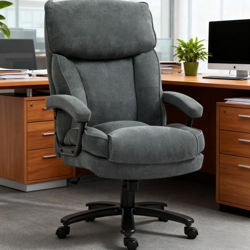 Chaise de bureau avec rembourrage moelleux et pivotant pour une journée de travail et de détente
