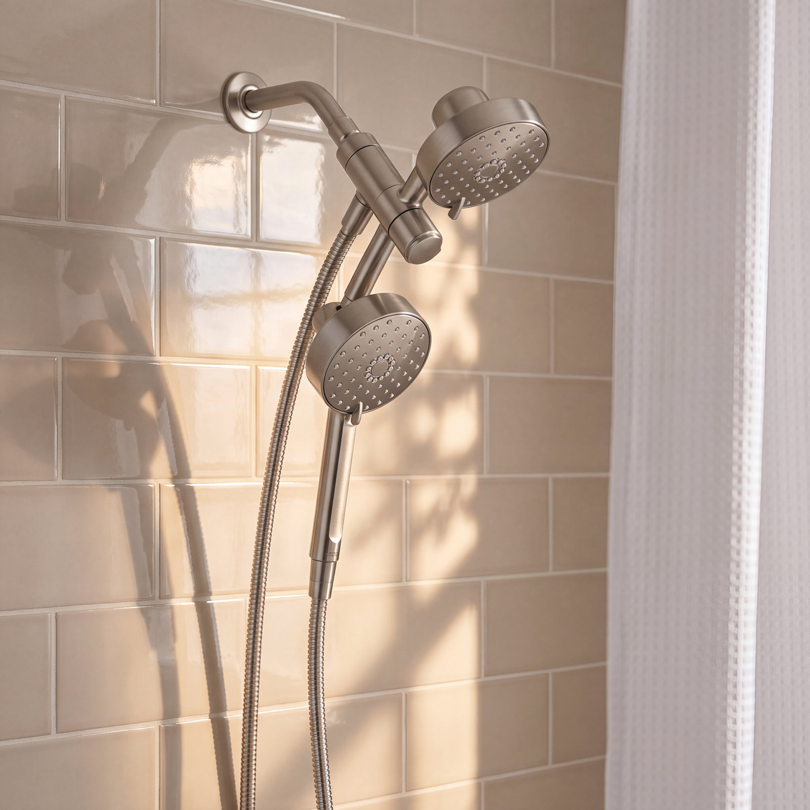 Awaken 1.75 GPM 2-in-1 Shower Combo Kit, Vibrant Brushed Nickel