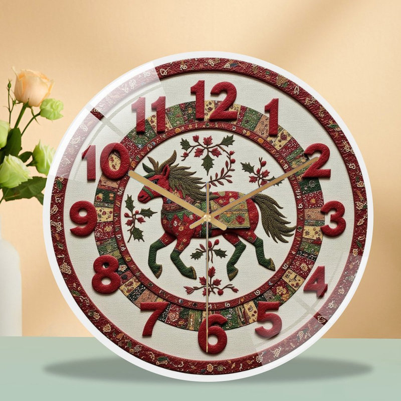 Horloge murale festive 12 po