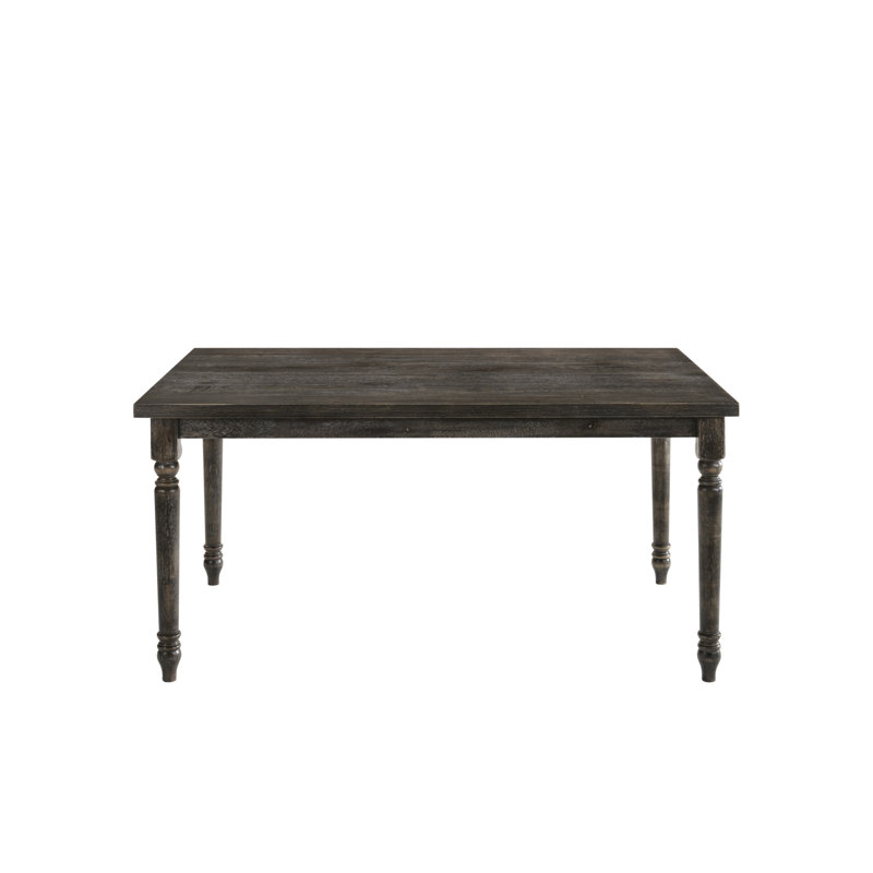 Weathered Gray Finish Dining Table