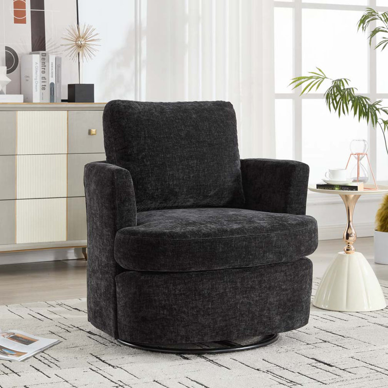 Chaise pivotante, Noir