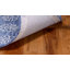 Tapis bleu / ivoire en laine / coton touffeté à la main Leavens-1106862859