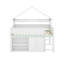 Lit mezzanine double avec toit à baldaquin-1801045014