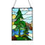 Panneau de vitrail paysage