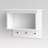 Wall Shelf with Hooks White -  Microfiber, Non-Slip Backing