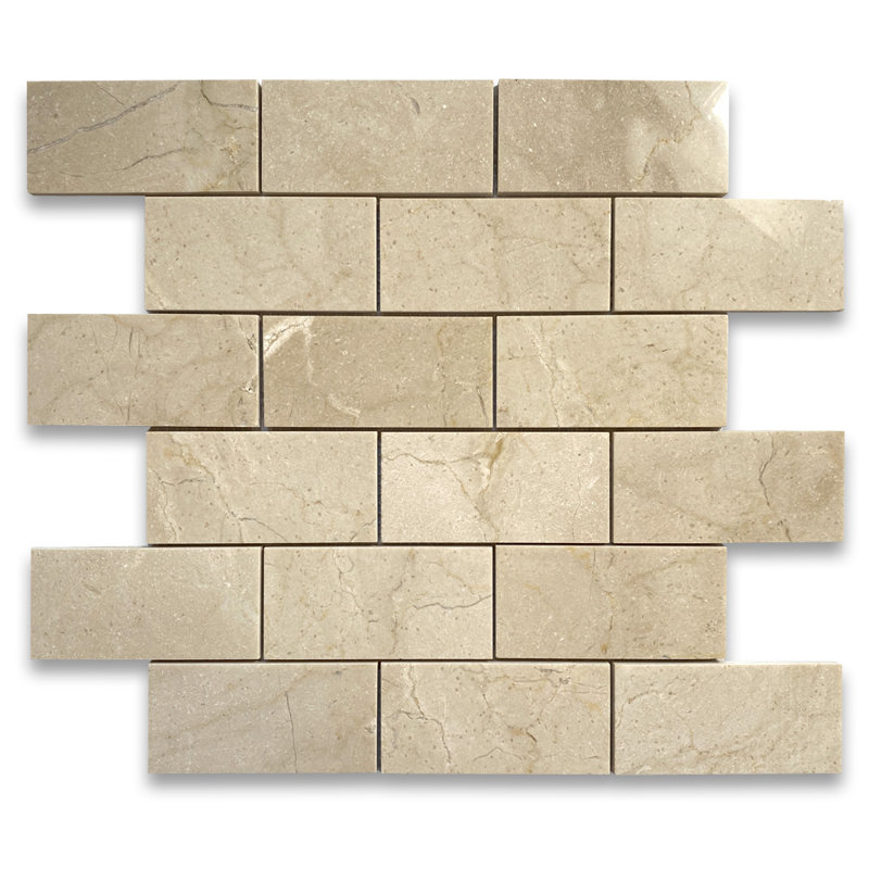 12" x 12" Marble Mosaic Wall & Floor Tile