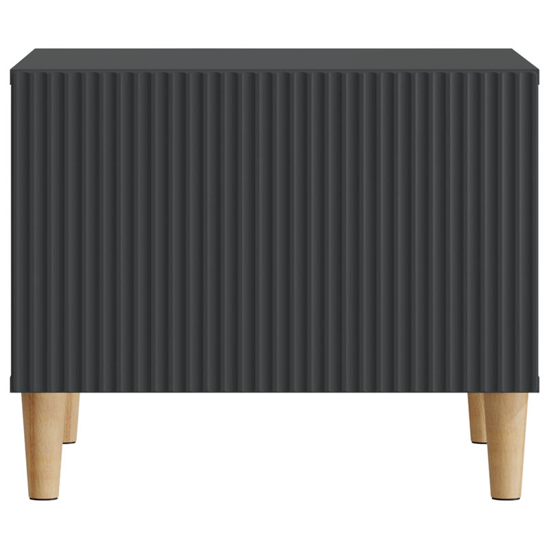 Coffee Table with Storage, 40cm H x 50cm L x 49cm W, Black