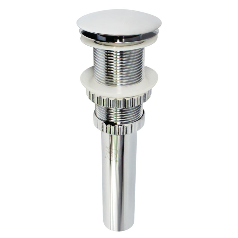 Kingston Brass Coronel Brass Push Pop-Up Bathroom Sink Drain, Polished Chrome