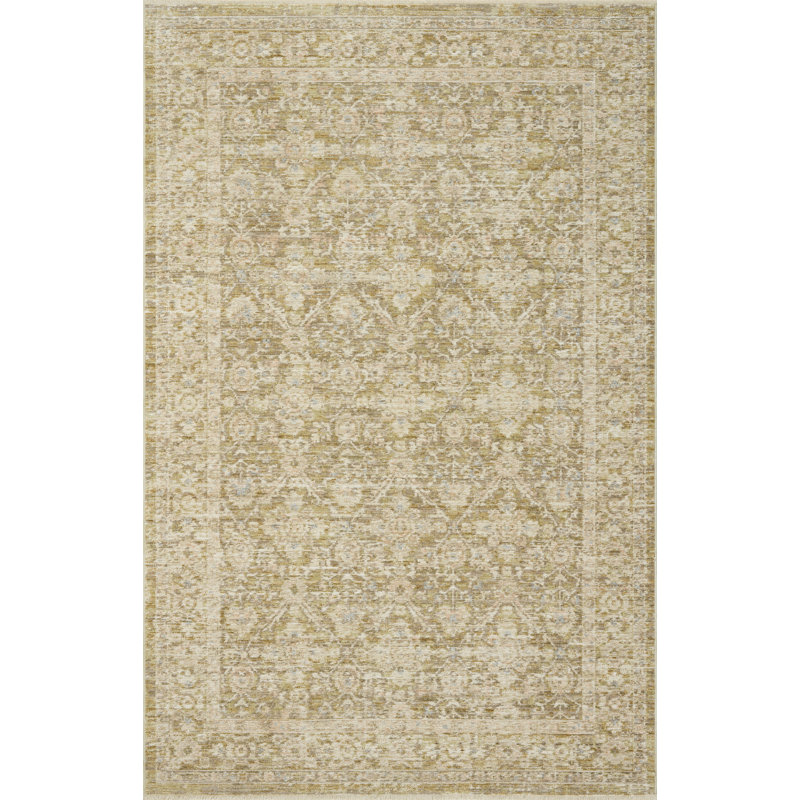 Loloi Elora Moss / Clay Area Rug, Moss / Clay 6'-3" x 9'-6"