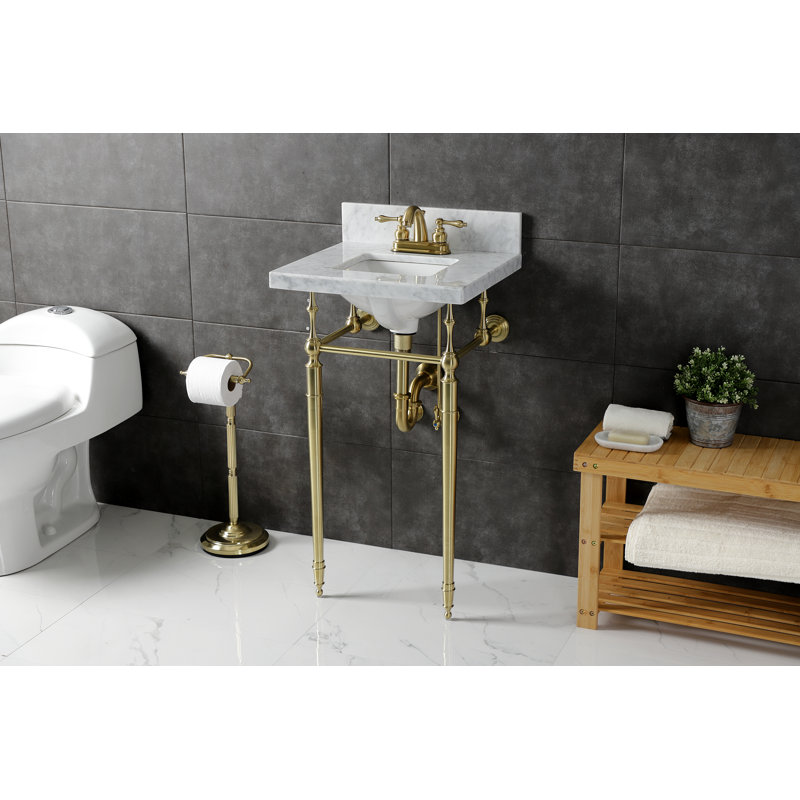 Lavabo de salle de bain console Edwardian