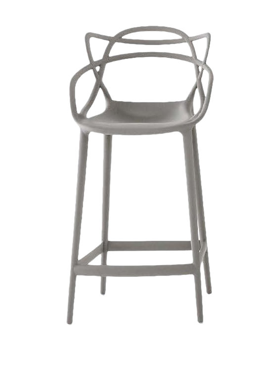 Tabouret Master, 25.6", gris