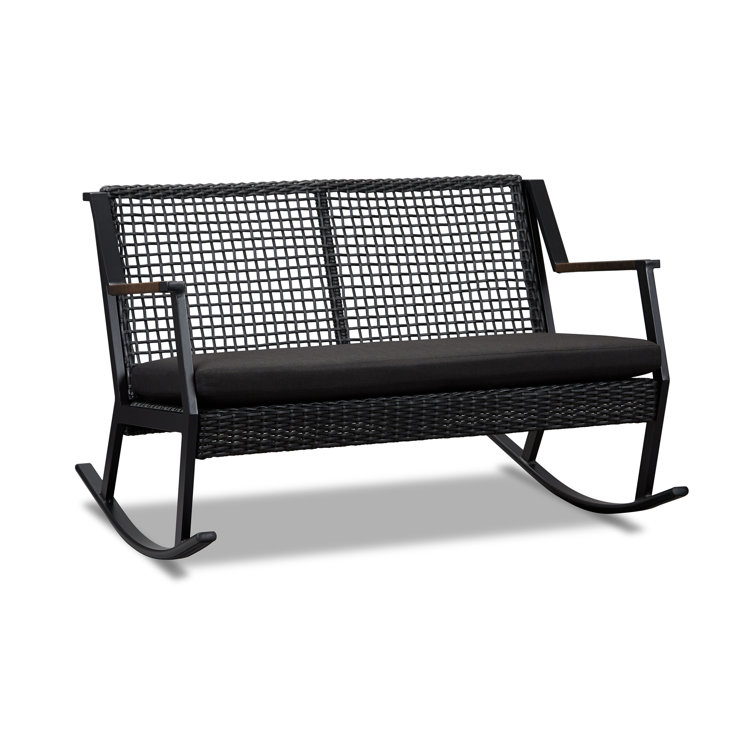 Calvin Two-Seat Rocking Bench With Cushion