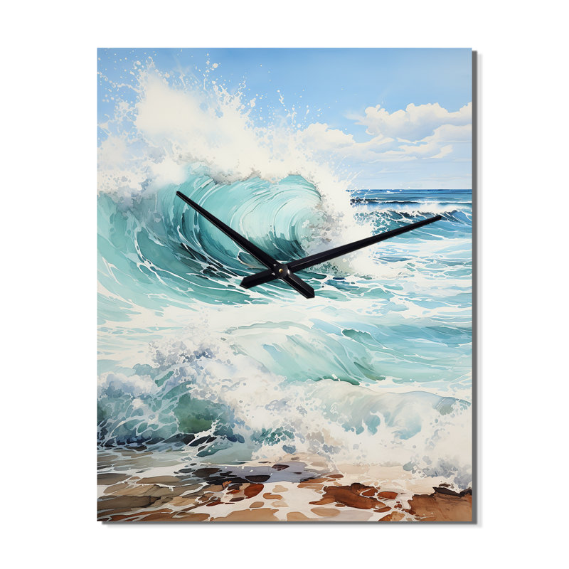 Anabelia - Nautical & Beach Wall Clock, 32" H x 24" W x 1" D