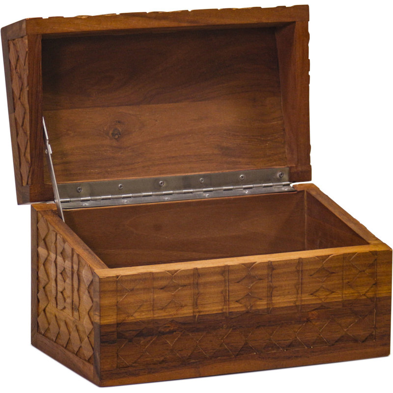 Petite boîte de rangement en teck Manada ™