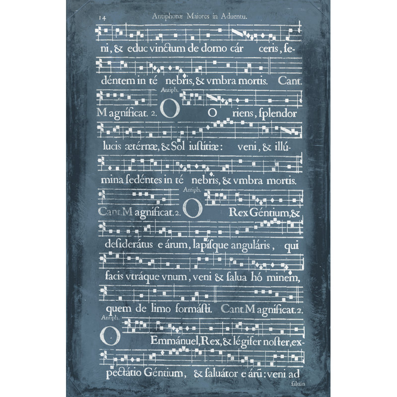 Graphic Songbook IV - Print on Canvas, 30 cm H x 20 cm W, Wrapped Canvas