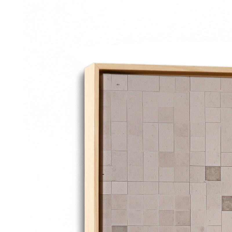 «Mosaic Matrix», reproduction sur toile, Cadre américain en érable flottant, H 16,75 po x l 16,75 po x P 1,75 po
