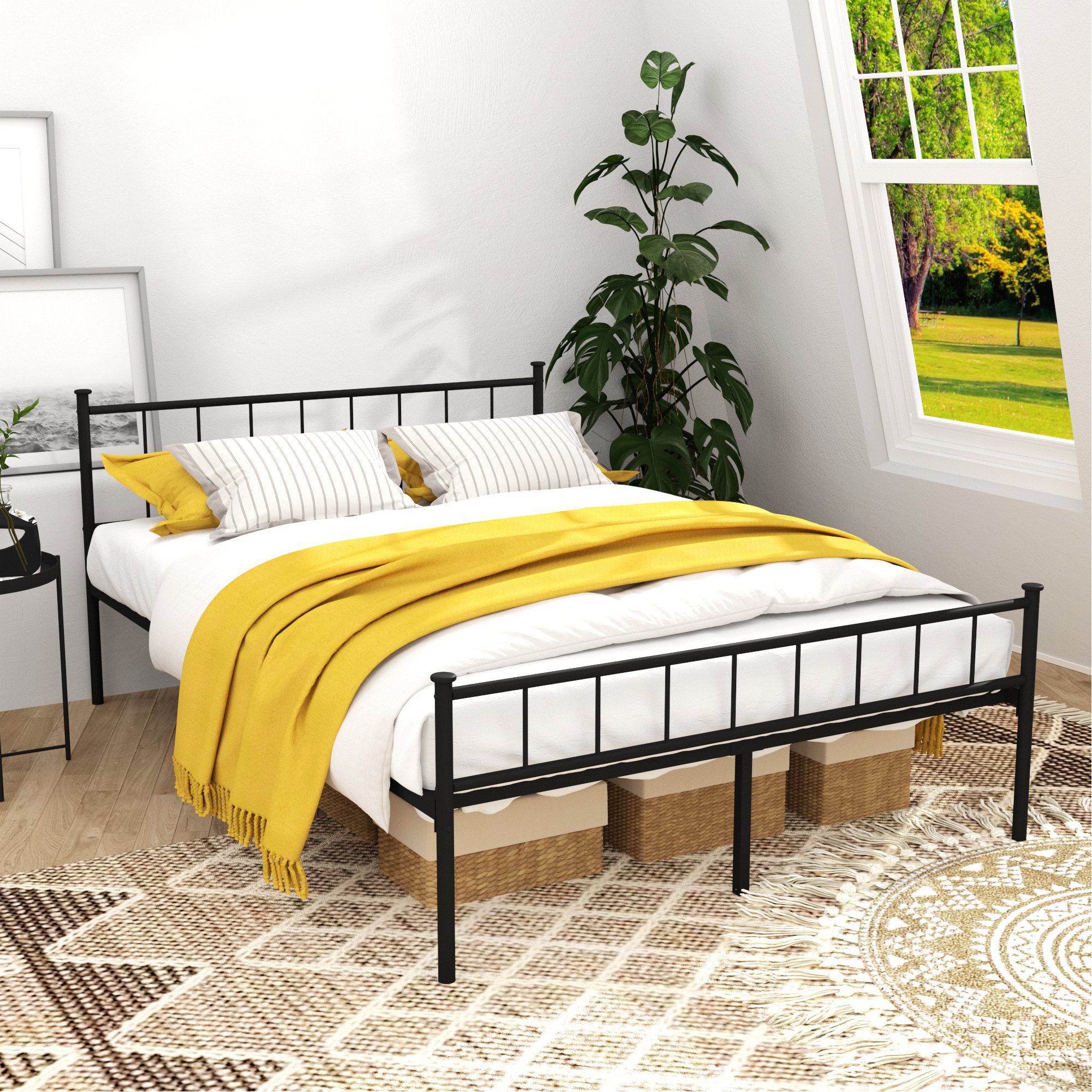 Trent Austin Design Bed Frame With Headboard And Footboard - Wayfair Canada