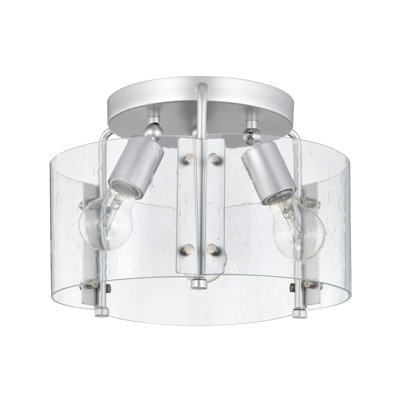 Glass Semi Flush Mount