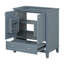 Meuble-lavabo 30 po sans lavabo, base seulement, armoire de salle de bain multifonctionnelle avec portes et tiroir, structure solide et panneau en bois aggloméré-1432911817-1432911816