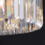 Modern Tiered Crystal LED Chandelier in Brass Light