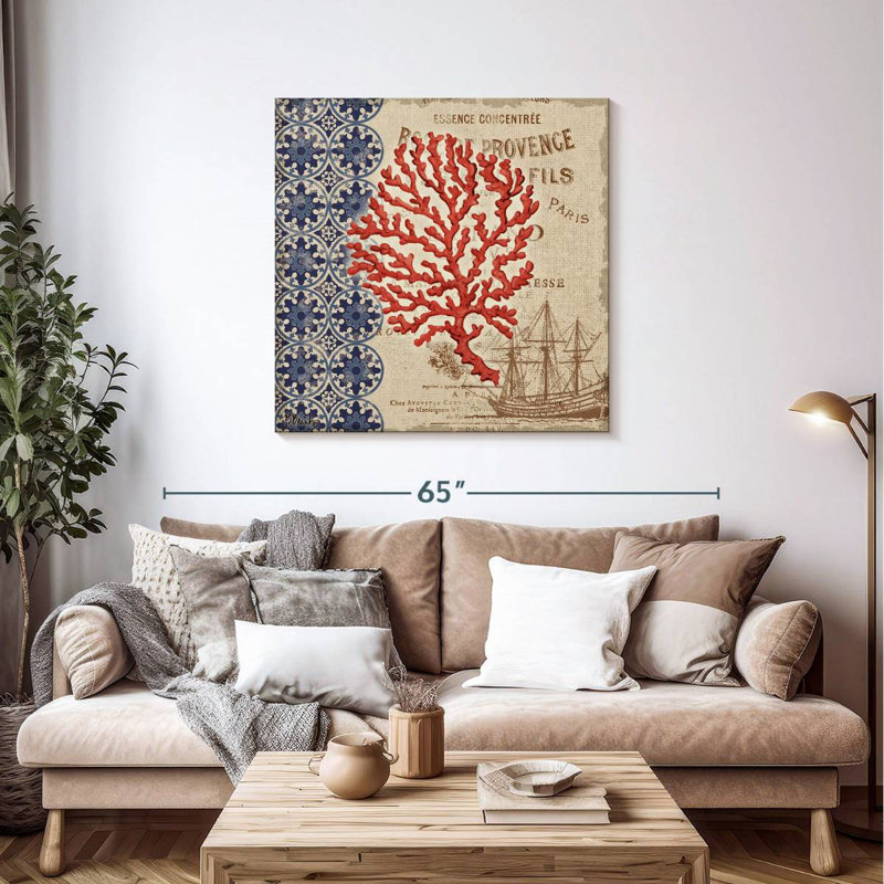 Brampt Burlap Coral I