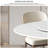 Simple White Round Sintered Stone Dining Table