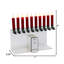 Set of 10 Red Christmas LED Candles with Clip and Remote Control