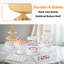12-Piece Dessert Table Display Set In White Metal Cake Stand Set With Donut Stand