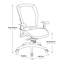 Chaise en maille respirante noire avec accoudoirs rabattables
