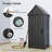 Outdoor Resin Storage Cabinet with Hooks and Lock Ring-113062695