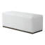 Bois blanc - Tissu rectangulaire, 47,87 po de profondeur, 19,21 po de largeur, 18,04 po de hauteur, 34 lb, conception esthétique minimaliste, assise souple, stable et résiliente, pièce de salon multifonctionnelle blanche