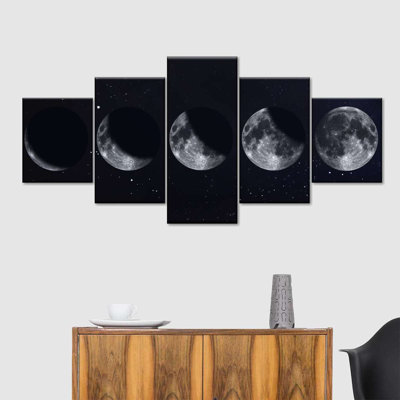 " Moon Phases " 5 - Pieces