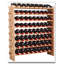 72-Bottle Bamboo Wine Rack - Stackable Freestanding Storage Rack, Suitable For Wine Cooler Use