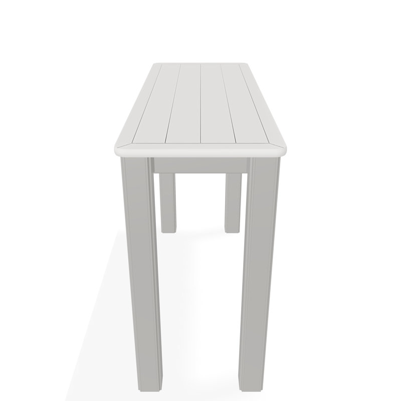 Outdoor Square Side Table, Brown/Snow