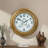 Contemporary Illuminated Large Wall Clock with Thermometer Waterproof ,21 Inch-348335497