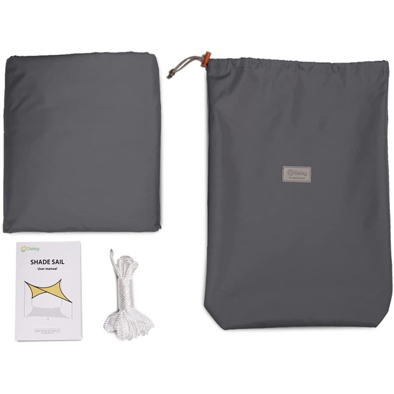 4 x 5m Rectangular Shade Sail, Anthracite