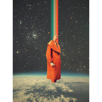 Spacecolor by Frank Moth — Illustration Wall Art — 12 × 18 Framed Canvas (Walnut)