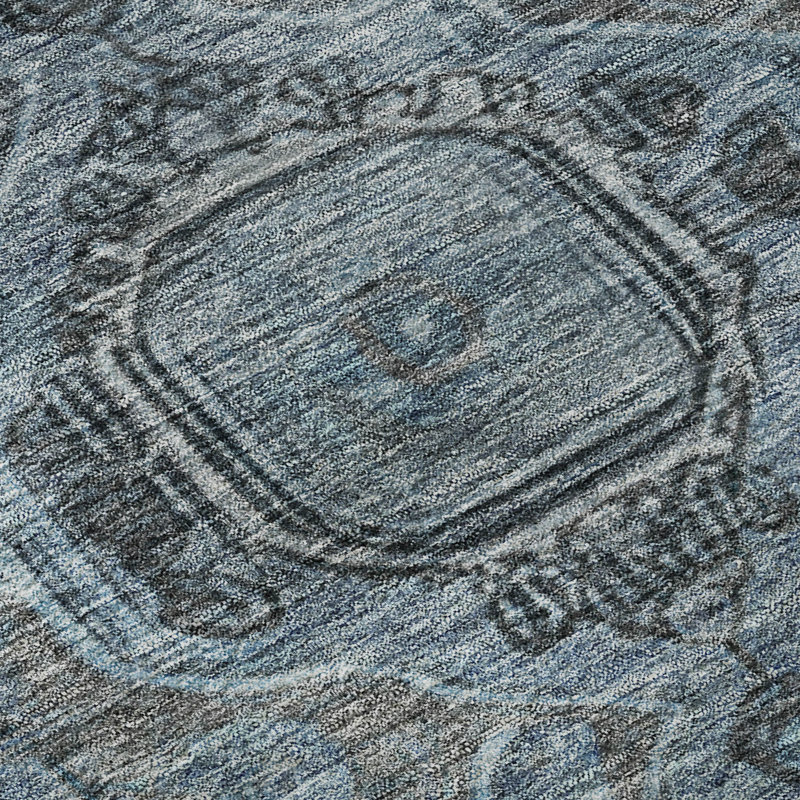 Premium Machine Washable Lubbers AMF1761 Border Rug, Rectangle 10' x 14'