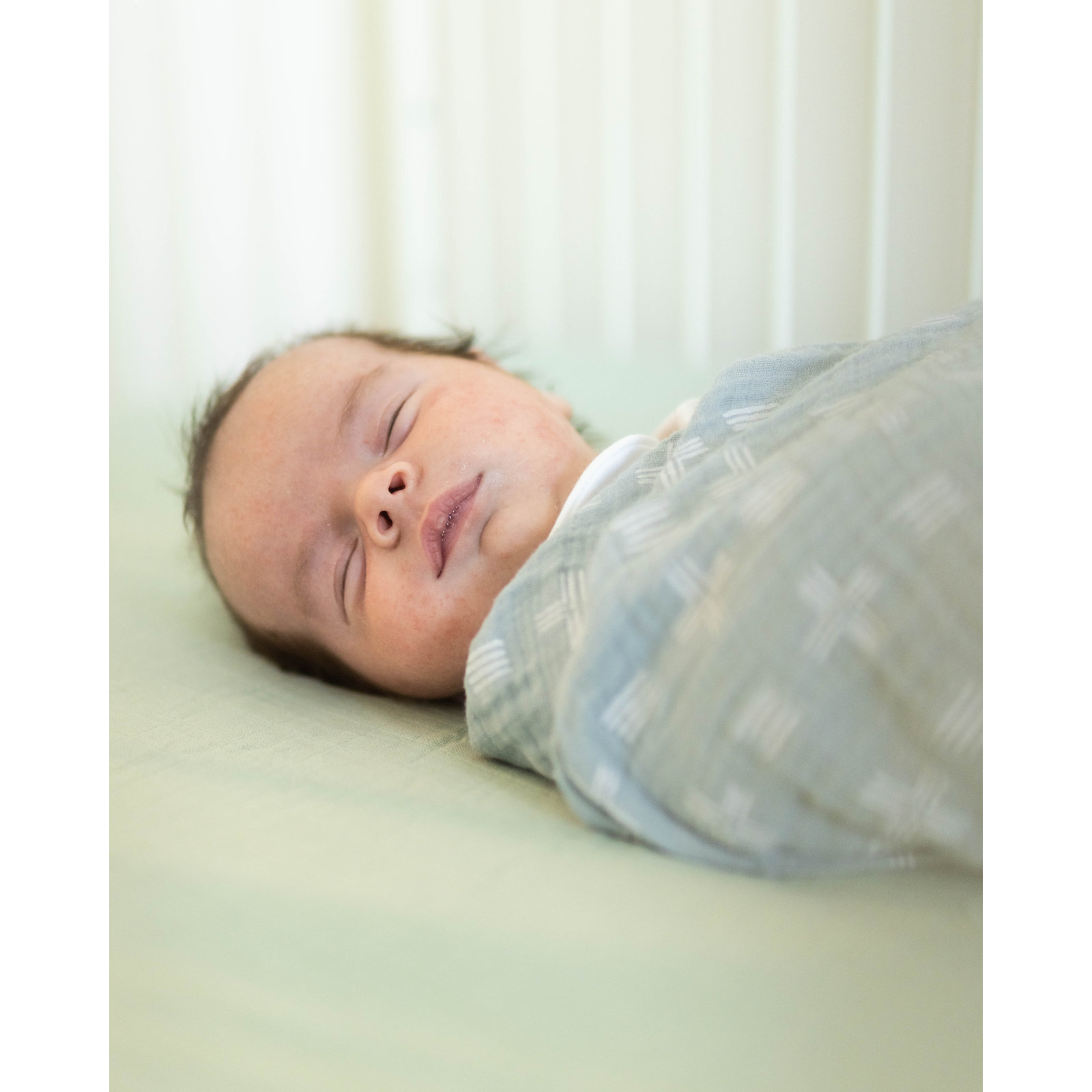 Cotton Sateen Fitted Crib Sheet, Evergreen