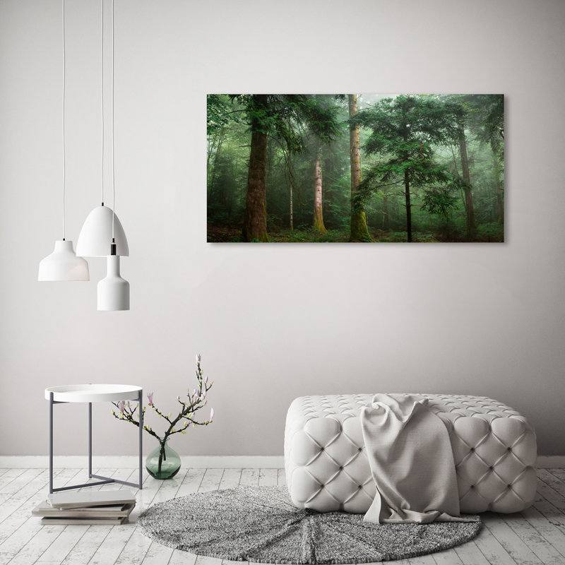 Fog In The Forest - Wrapped Canvas Print