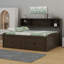 Daybed With 2 Bedside Cabinets, Upper Shelves And 4 Drawers-106764684