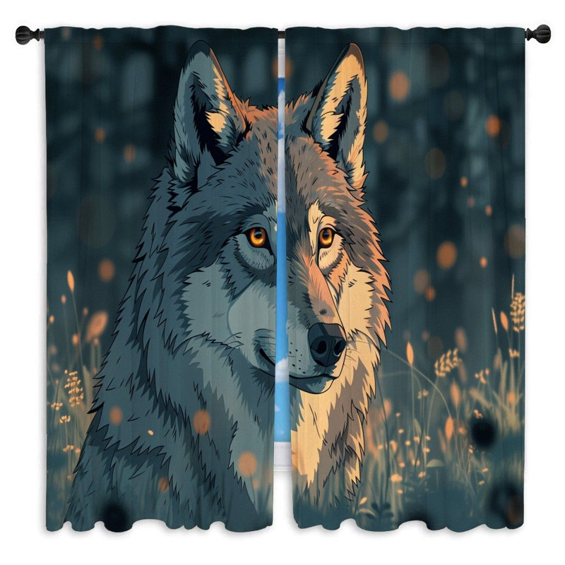 Paire de rideaux obscurcissant en polyester Talibah, L 40 po x L 82 po