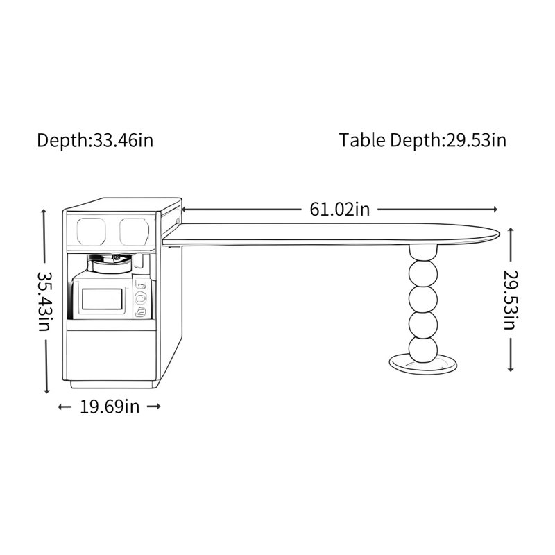 French Simple Design Black Dining Table
