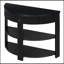 Console demi-lune avec tiroir et 2 tablettes-272522664