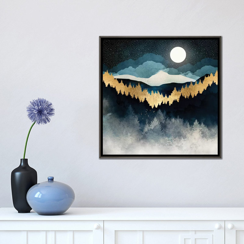 « indigo night » par spacefrog designs-print, Toile tendue, H 18 po x l 18 po x P 1,5 po
