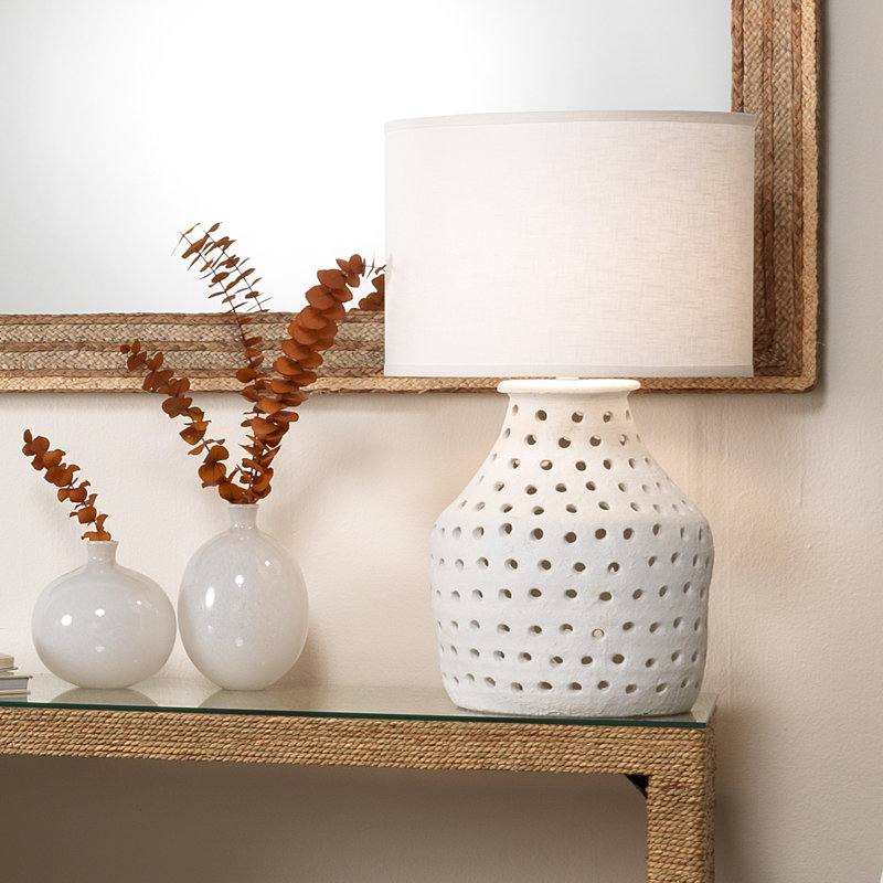 Minx Handmade Glass Table Vase, White