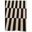 Tapis noir et blanc 3x5