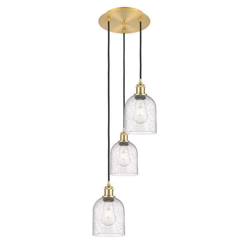 Odaniel 3 - Light Cluster Pendant, Seedy, Satin Gold